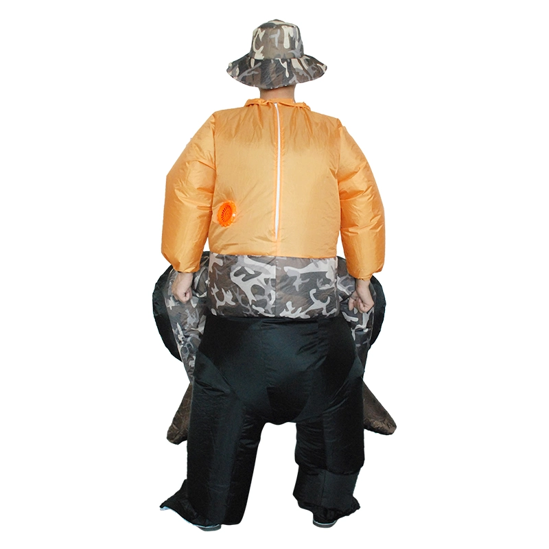 Funny Inflatable King Kong Costumes Animal Dress Blow-up Ride-on Cosplay Halloween Party Decoration for Adults